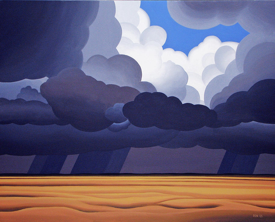 Prairie Storm Painting by Ron Parker