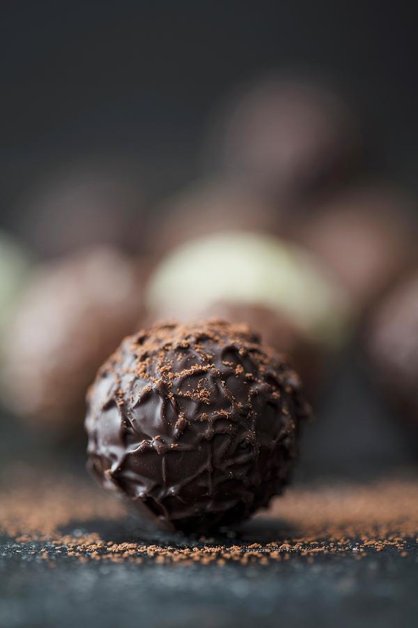 Praline Truffles With Cocoa Powder Photograph by Jan Wischnewski