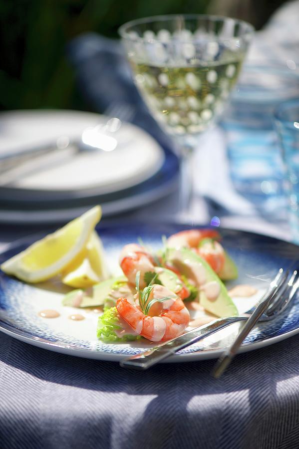 Prawn And Avocado Salad Photograph by Winfried Heinze