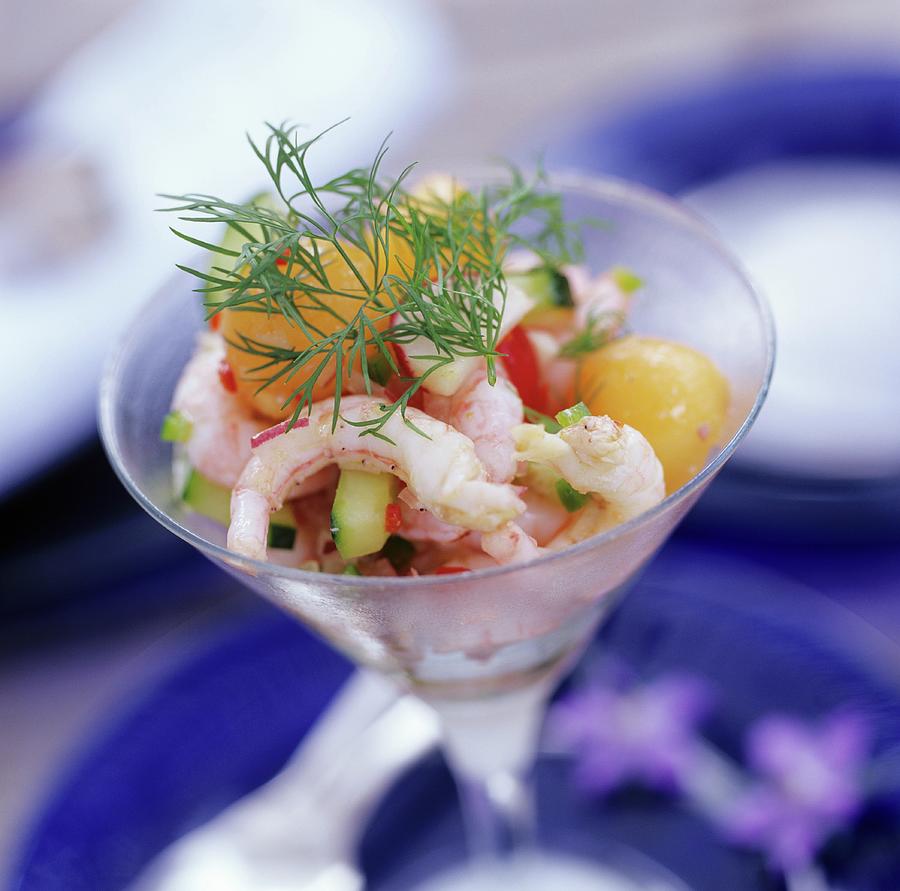 Prawn Cocktail With Fresh Dill Photograph by Tine Guth Linse - Fine Art ...