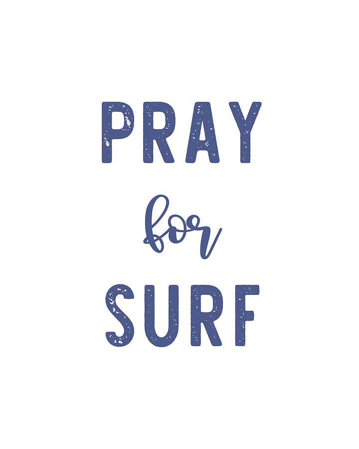 pray for surf canvas