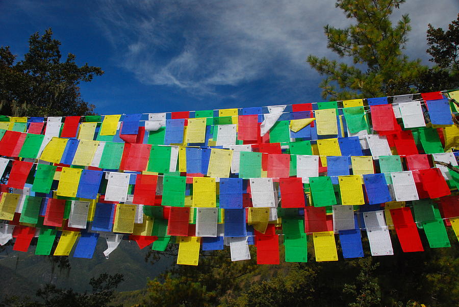 Prayer Flags, Bhutan Photograph by Image Supplied By Www.bensmethers.co.uk