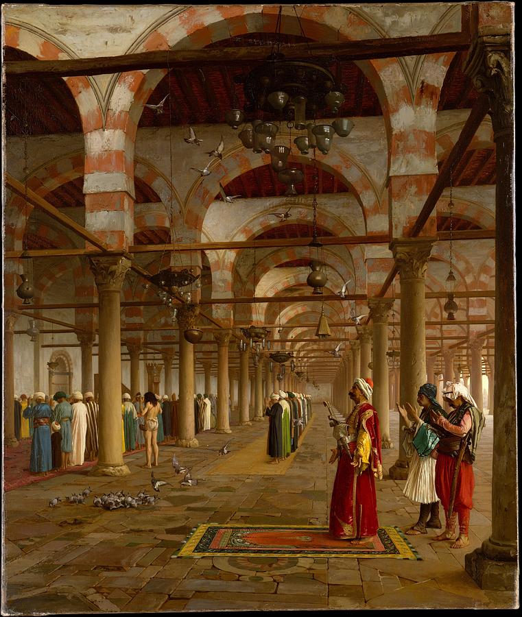 Prayer In The Mosque 1871 Painting