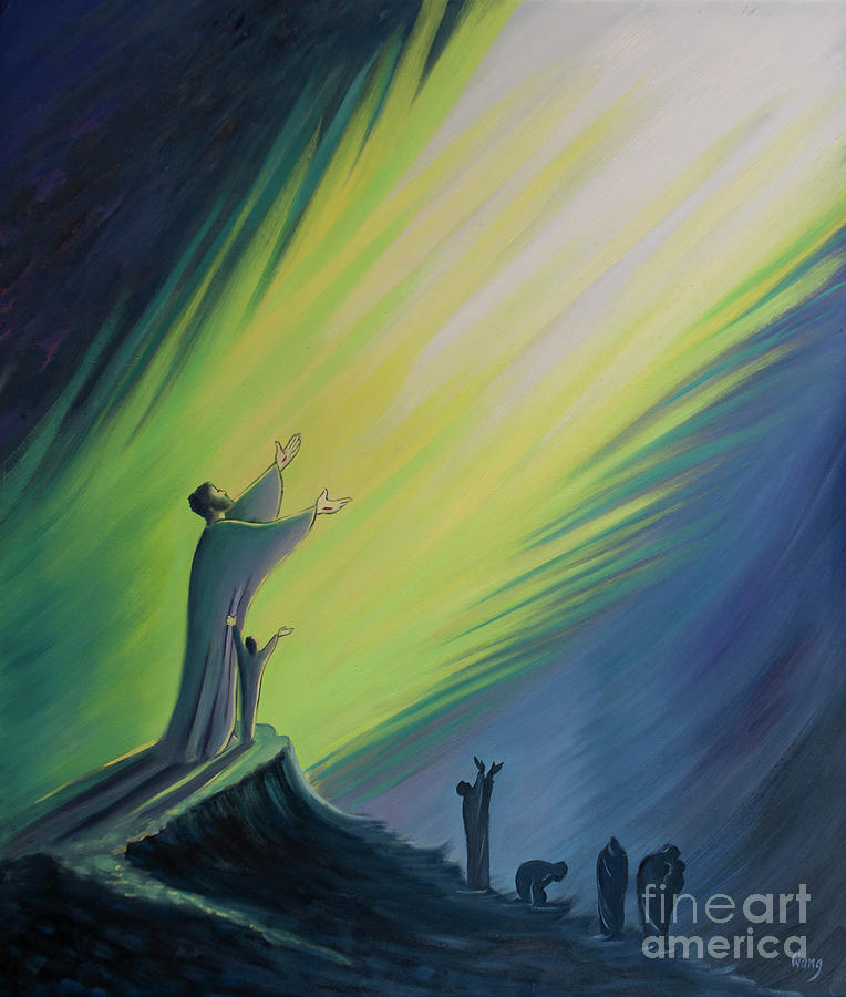 Prayer With Christ Is Glorious And Effective Painting by Elizabeth Wang