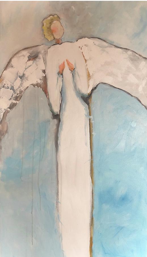 Angels Painting - Prayers by Karen Jordan Angels Painting - Prayers by Karen Jordan