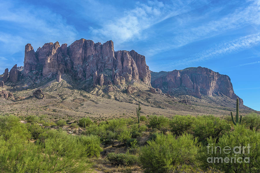 Praying Hands Formation of Superstition Mountains Photograph by Daniel Ryan