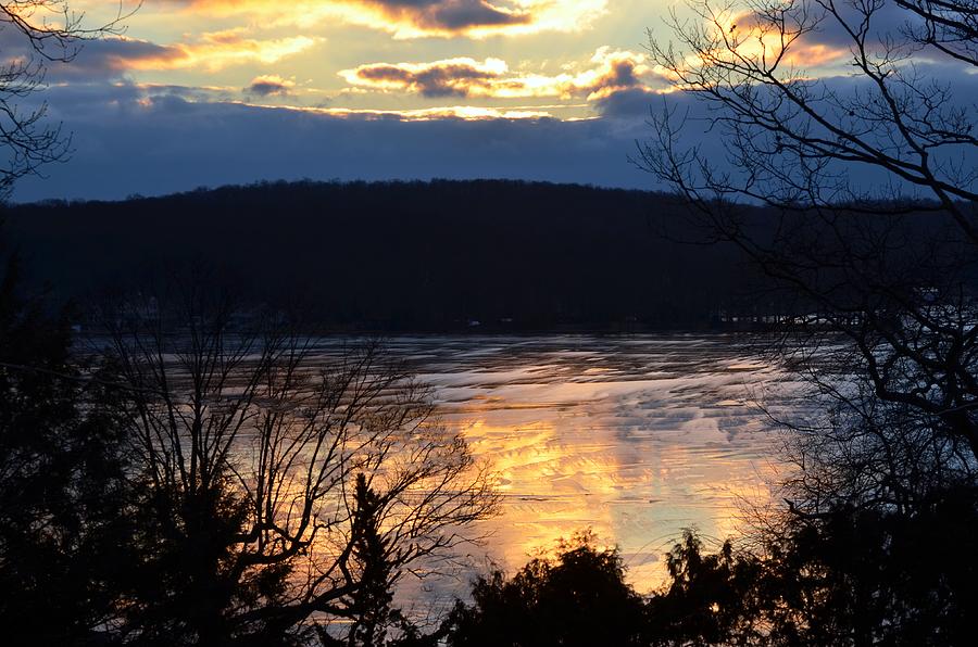 Pre Sunrise on Lake Hopatcong, New Jersey Photograph by Maureen E Ritter