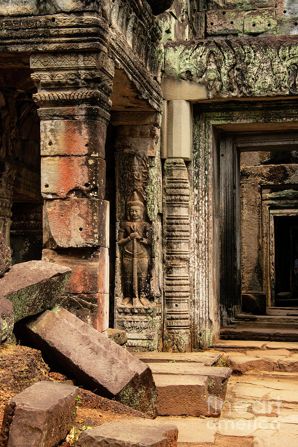Preah Khan Temple Ruins Photograph by Bob Phillips