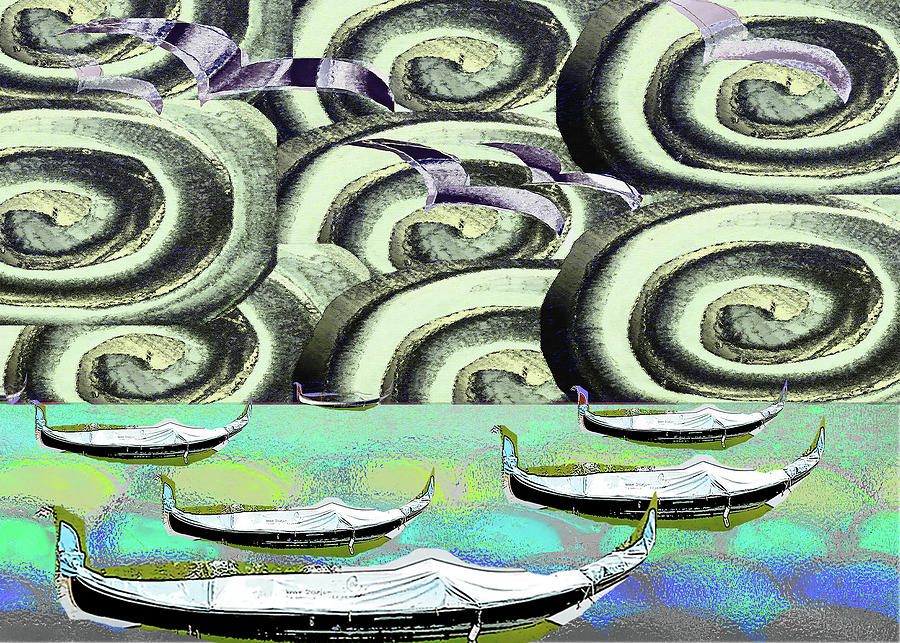 Precambrian on Saturn Digital Art by Alexandra Vusir