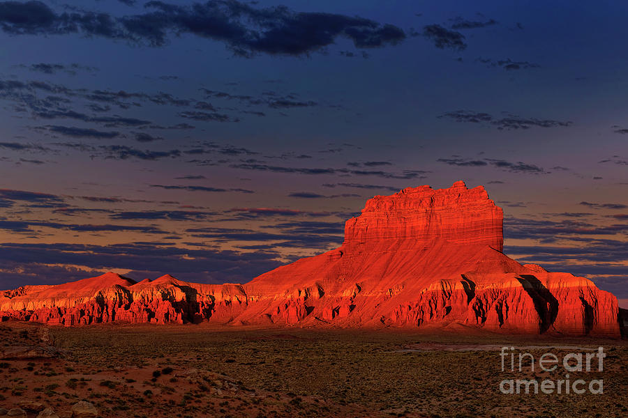 Predawn Wild Horse Butte Goblin Valley Utah Photograph by Dave Welling