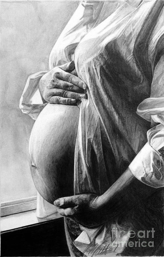 Pregnancy Drawing by Robb Scott