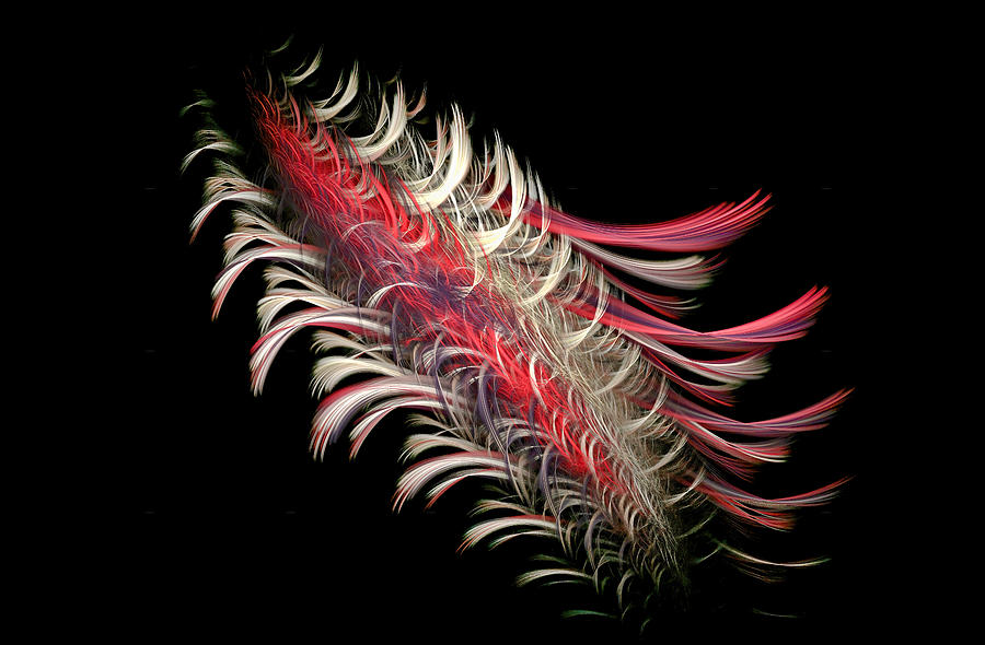 Prehistoric Fish Abstract Pink Digital Art by Don Northup