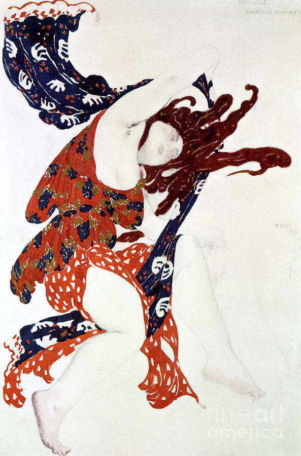 Premiere Bacchante, Costume Design Drawing by Print Collector