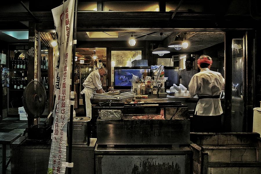 Izakaya Photograph - Prep The Food Before Open by Takashi Yokoyama