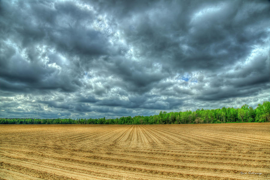 Planning Planting Waiting South Georgia Agriculture Farming Landscape Art Photograph by Reid Callaway