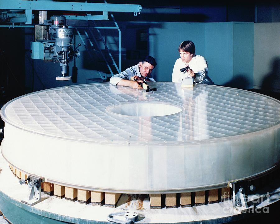 Preparing Space Telescope Primary Mirror Photograph by Nasa/science Photo Library