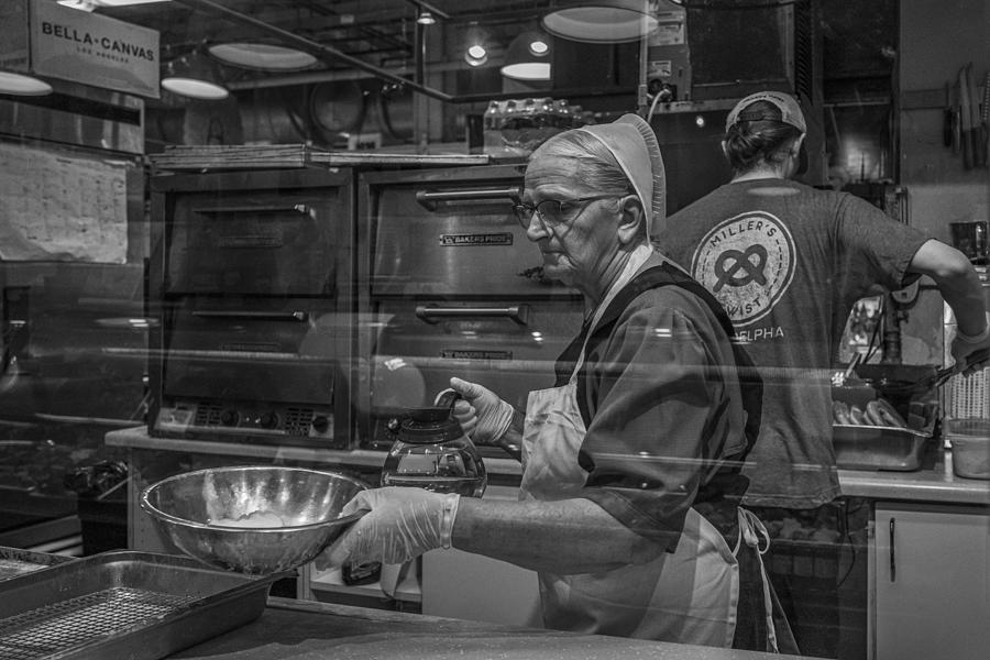 Philadelphia Photograph - Preparing The Dough by Wendy Fischer Hartman
