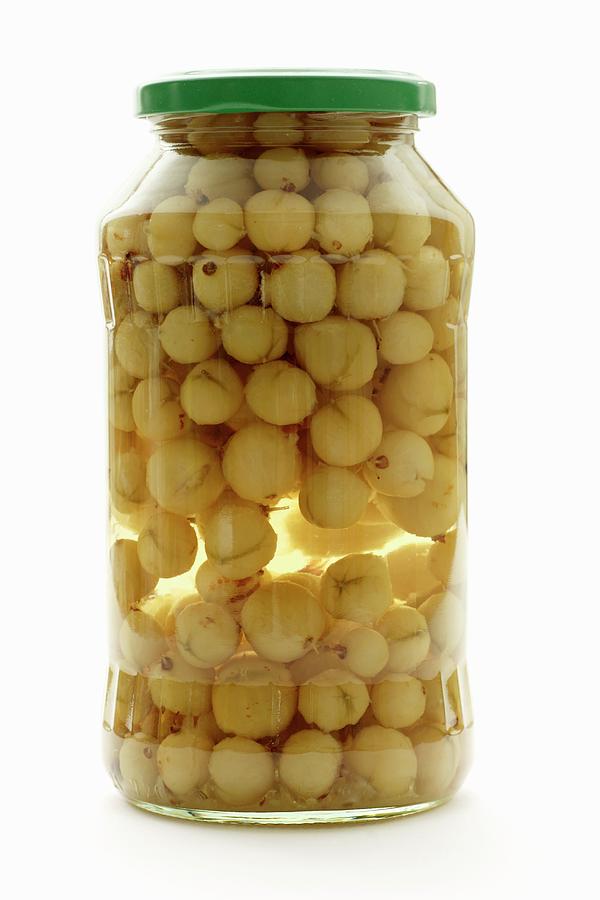 Preserved Gooseberries In A Screw-top Jar Photograph by Gross, Petr