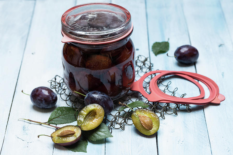 Preserved Plums Photograph by Nils Melzer