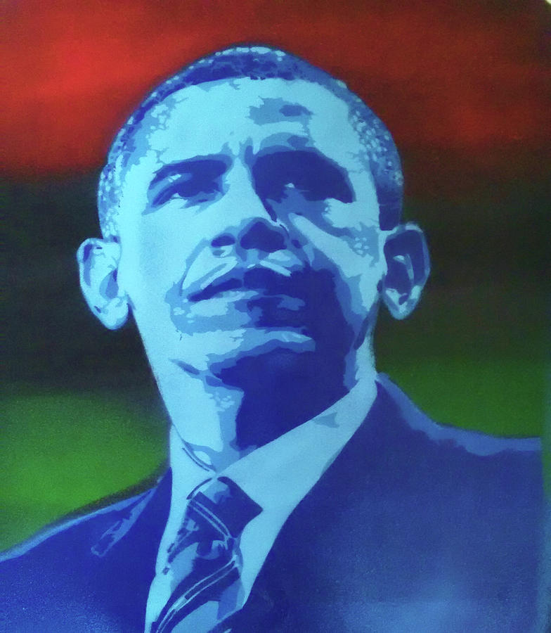 Barack Obama Mixed Media - President 2 by Abstract Graffiti