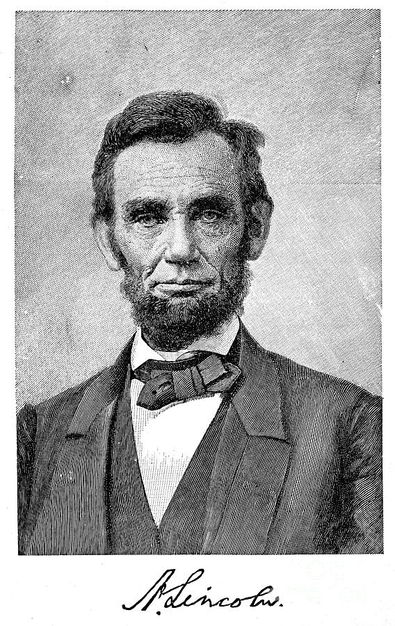 President Abraham Lincoln Engraving 1895 Digital Art by Thepalmer
