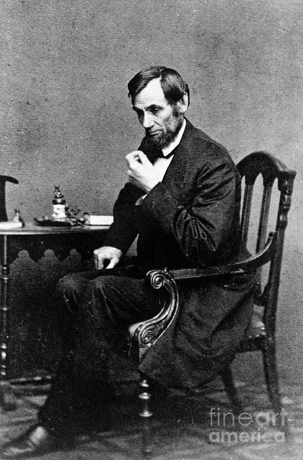 President Abraham Lincoln Sitting Photograph by Bettmann