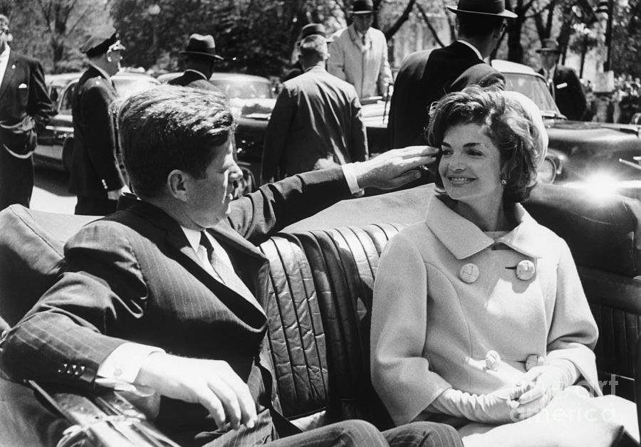 President And Jacqueline Kennedy Photograph by Bettmann
