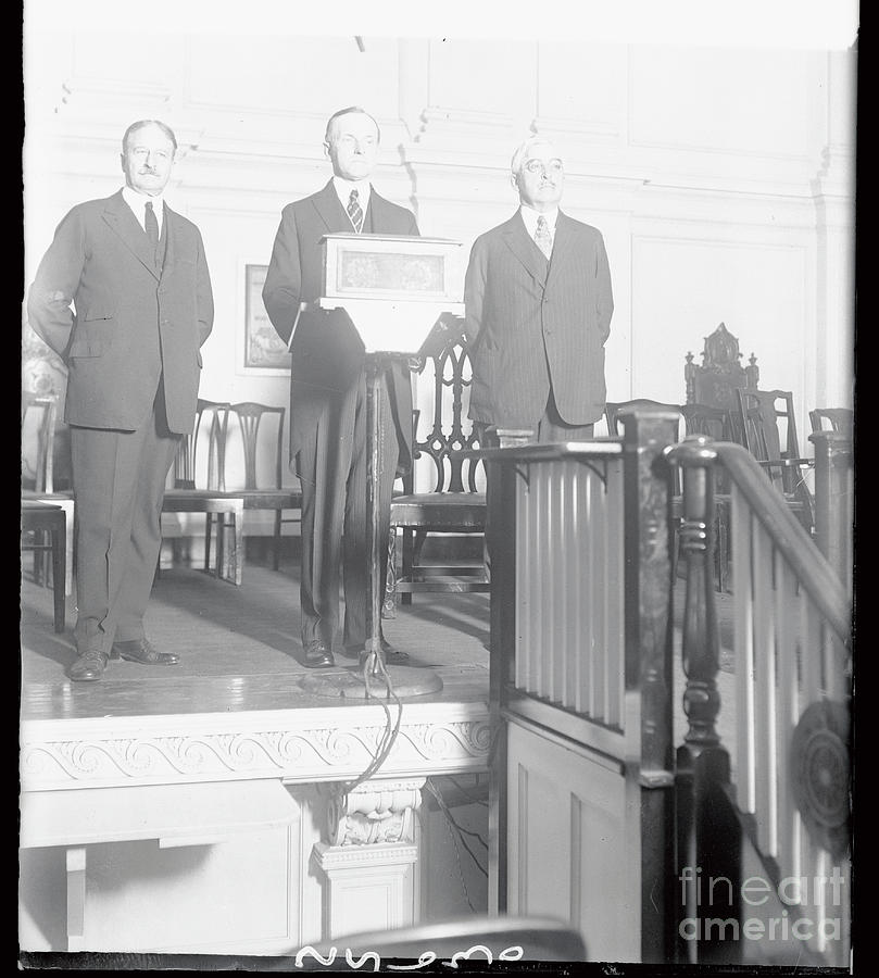 President Calvin Coolidge Giving Photograph by Bettmann