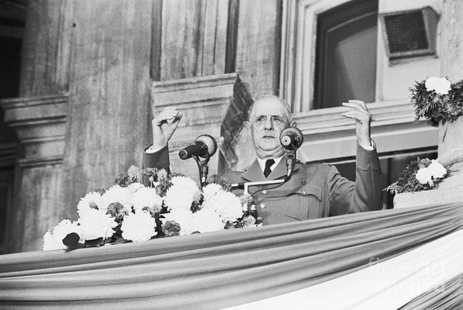 President Charles De Gaulle In Quebec Photograph by Bettmann