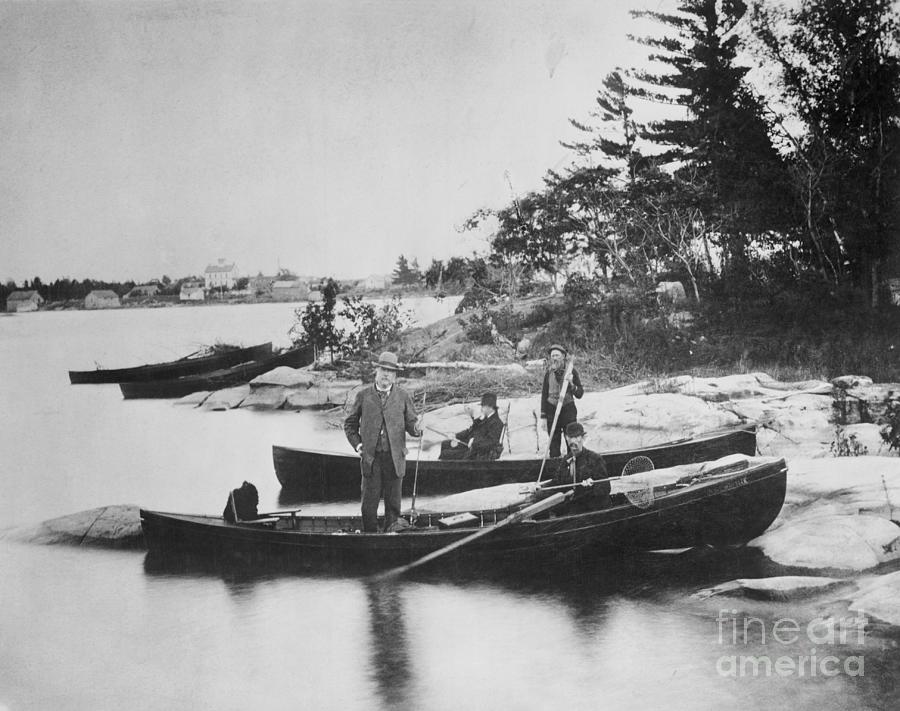 President Chester Arthur On Fishing Trip Photograph by Bettmann