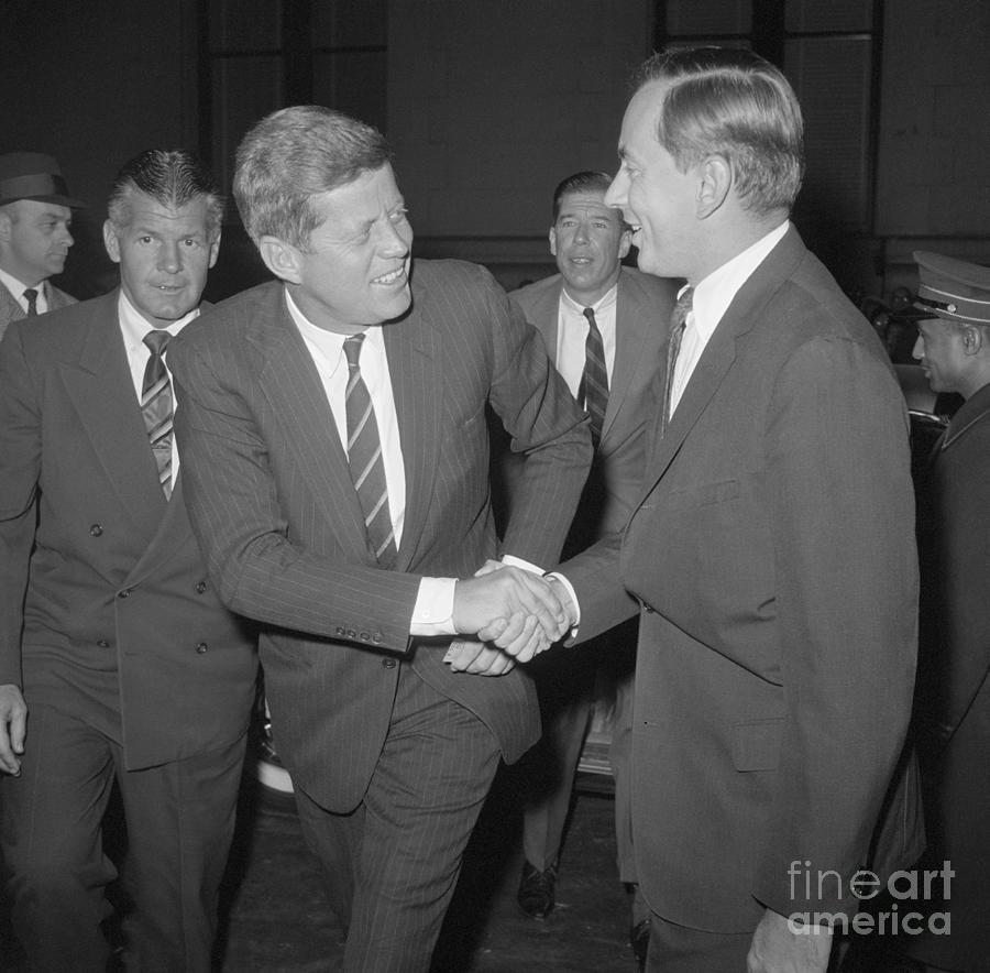 President-elect Kennedy And Gore Vidal Photograph by Bettmann