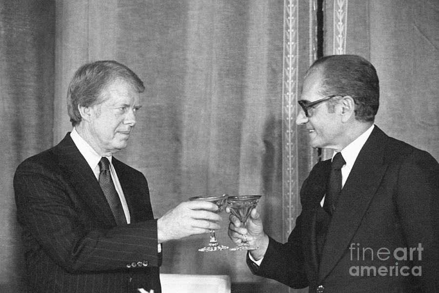 President Jimmy Carter And Shah Reza Photograph by Bettmann