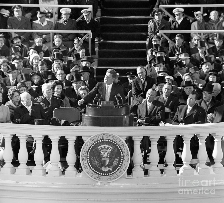 President John F. Kennedy Makes Photograph by Bettmann