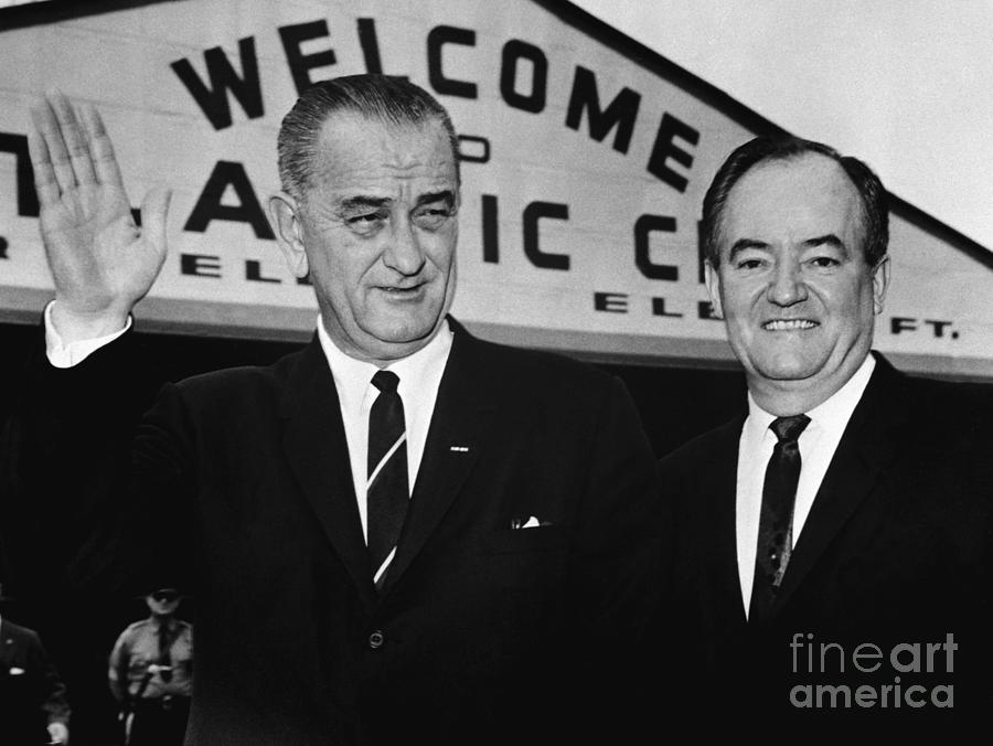 President Johnson And Senator Humphrey Photograph by Bettmann