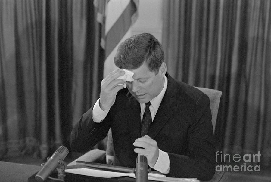 President Kennedy Under Stress Photograph by Bettmann