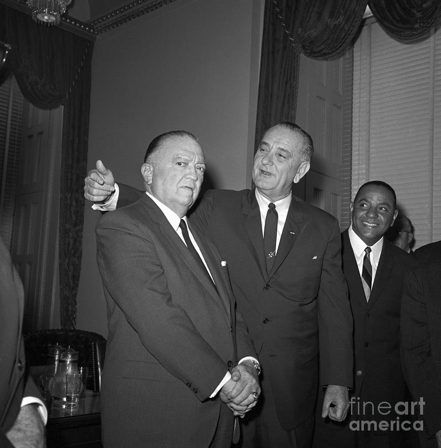 President Lyndon B. Johnson And F.b.i Photograph by Bettmann President Lyndon B. Johnson And F.b.i Photograph by Bettmann