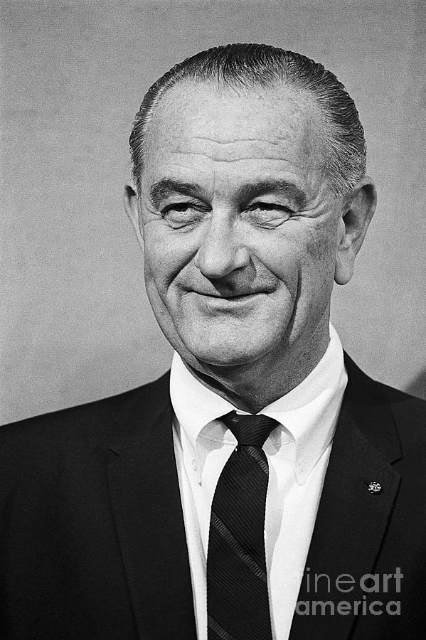 President Lyndon Baines Johnson by Bettmann