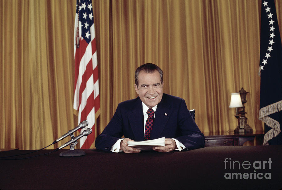 President Richard Nixon Photograph by Bettmann