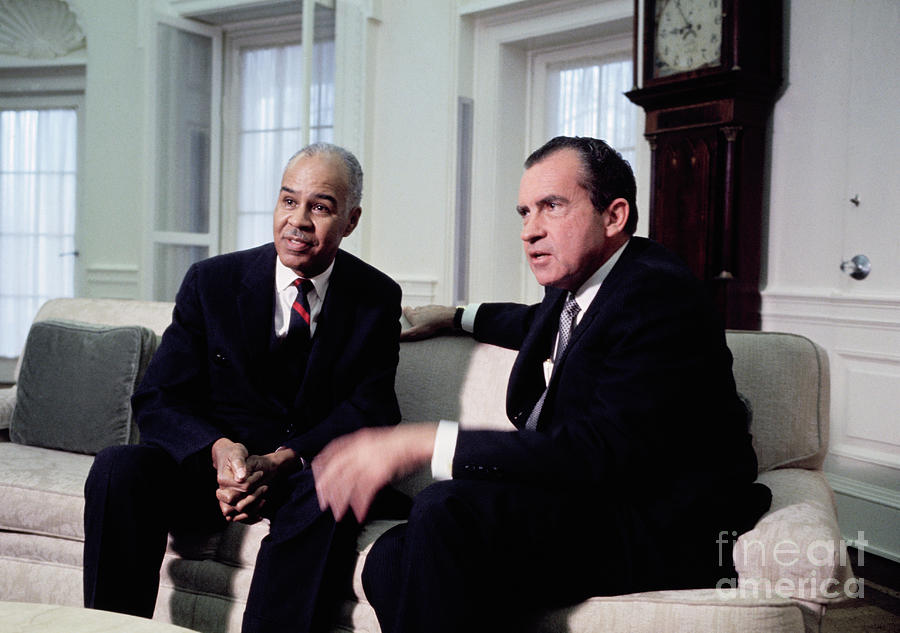 President Richard Nixon Meeting Photograph by Bettmann President Richard Nixon Meeting Photograph by Bettmann