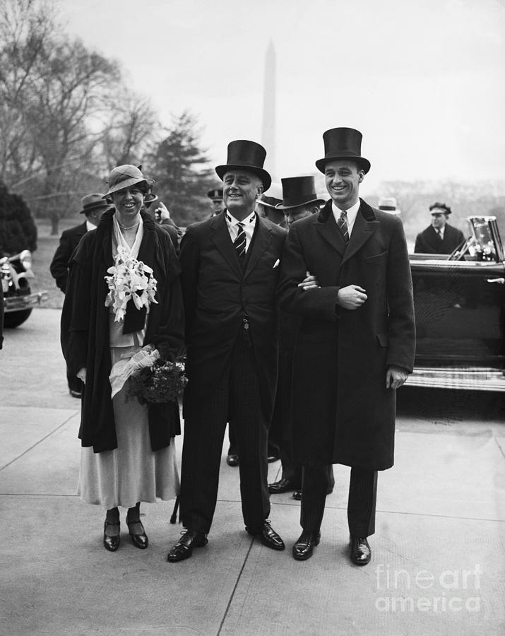 President Roosevelt Entering White House Photograph by Bettmann