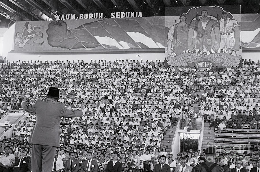 President Sukarno Addressing May Day Photograph by Bettmann