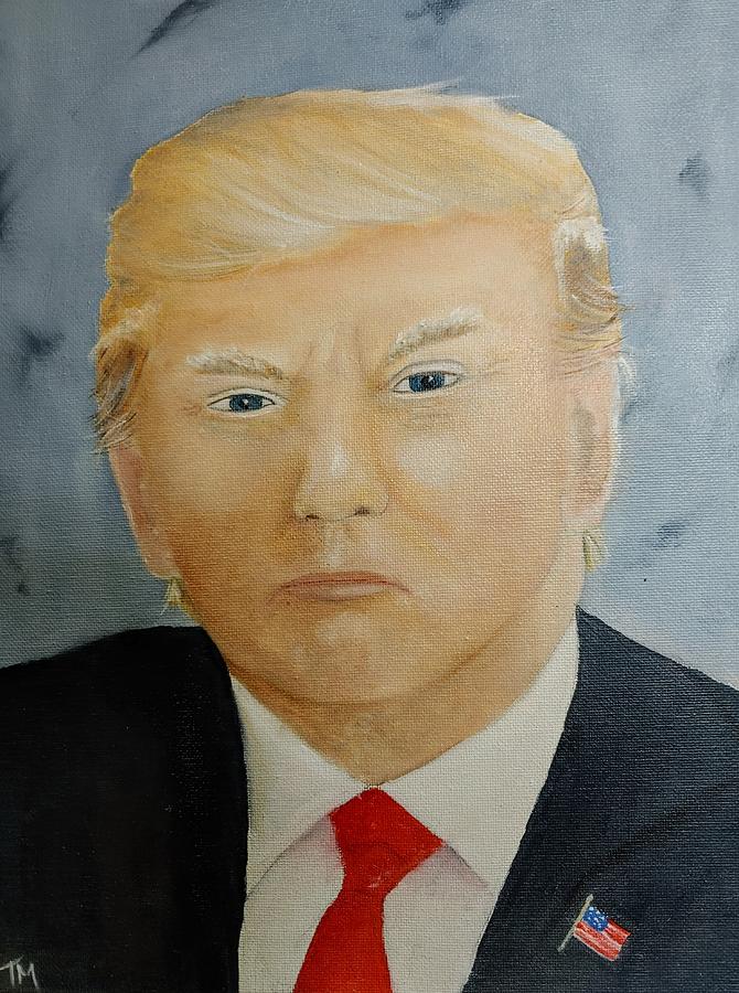 President Trump Painting by Teri Merrill
