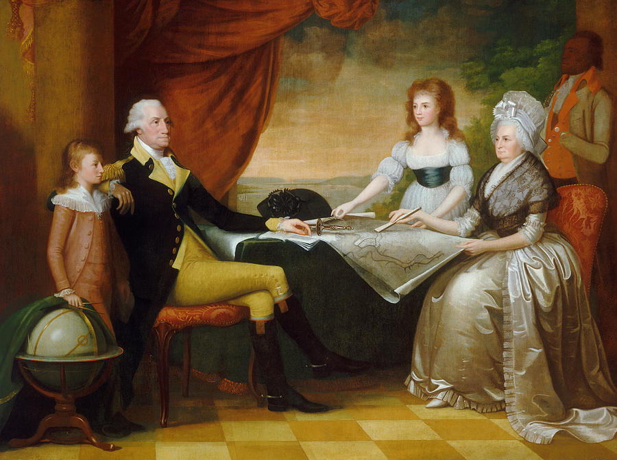 President Washington and His Family - Edward Savage Painting by War Is Hell Store