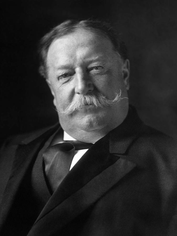 President William Howard Taft - 1909 Photograph by War Is Hell Store