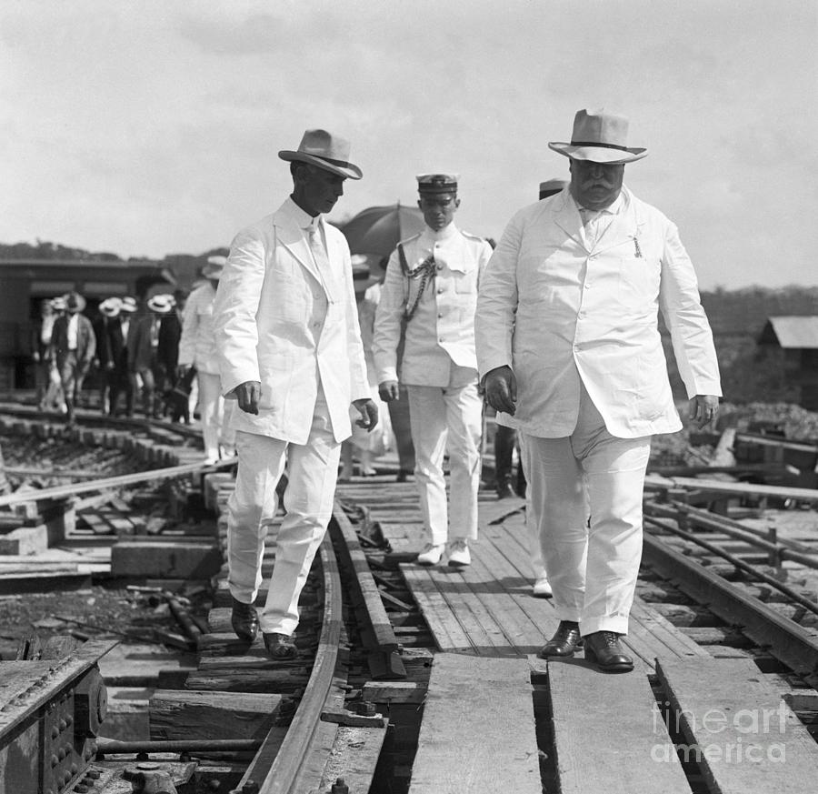 President William Taft Inspecting Canal Photograph by Bettmann