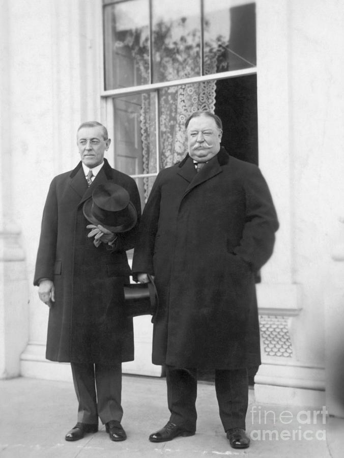 President Wilson And Expresident Taft Photograph by Bettmann