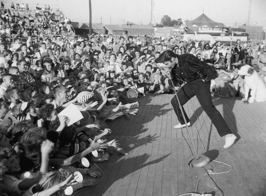 Presley Performs Photograph by Hulton Archive