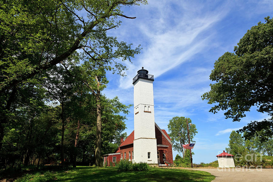 Presque Isle Light in the State Park Photograph by Jill Lang