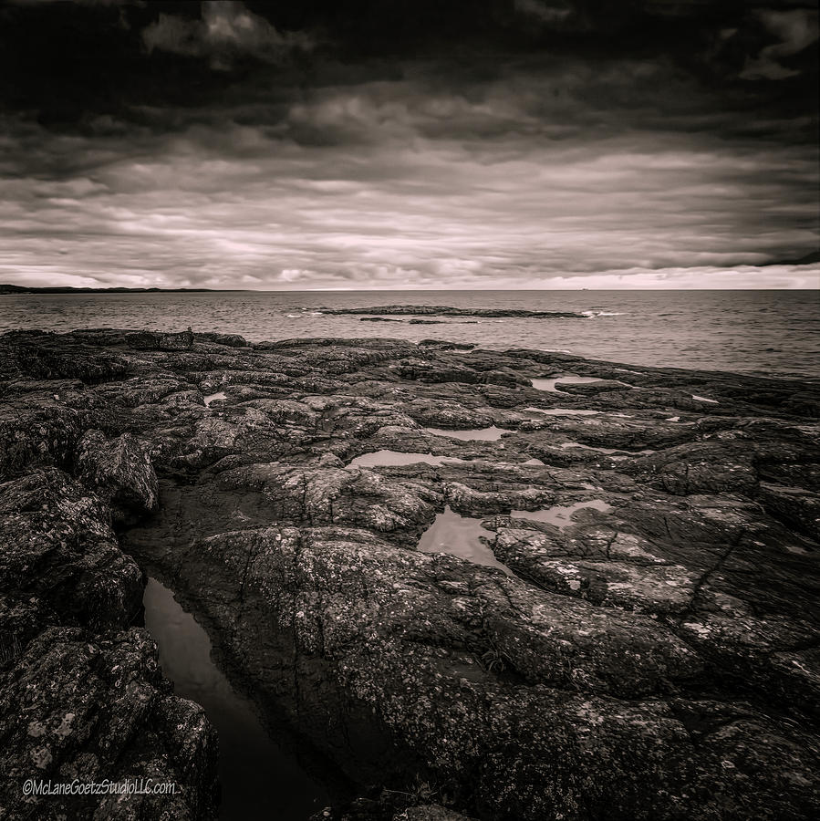 Presque Isle Monochrome Photograph by LeeAnn McLaneGoetz McLaneGoetzStudioLLCcom