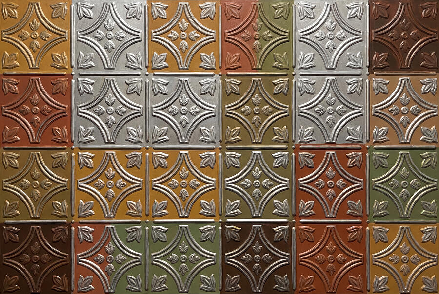 Pressed Metal Pattern Pressed Tin Ceiling Pattern Painting by Pierre Arnault - Fine Art America